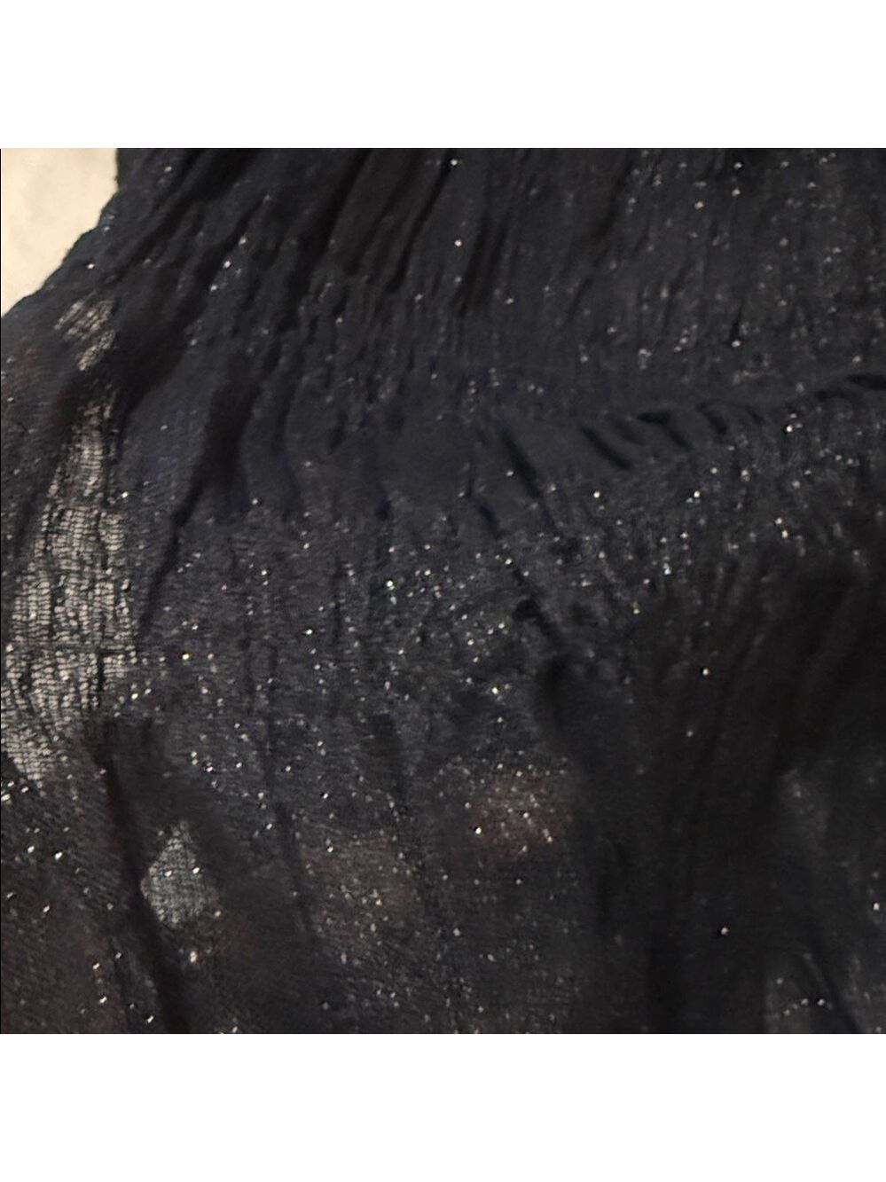Elegant Black Scarf/ Shawl - Picture 8 of 14